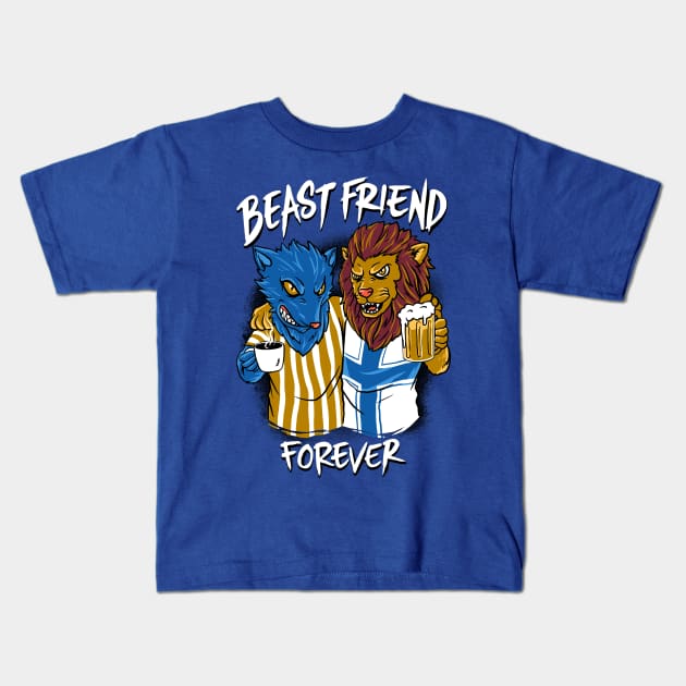 beast friend Kids T-Shirt by spoilerinc